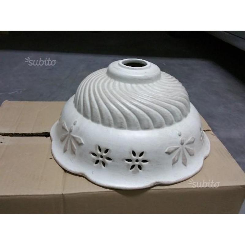 Campana lampadario in ceramica